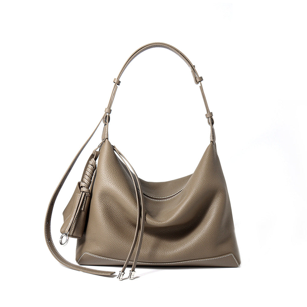 Women's Genuine Leather Crossbody & Underarm Bag – Lightweight Dumpling Shoulder Bag