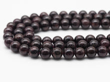 Load image into Gallery viewer, Genuine Red Garnet Round Smooth Beads, Sku#U1359