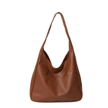 Load image into Gallery viewer, Women's Retro Tote Bag - Large Capacity PU Leather Shoulder Bag with Phone Pocket