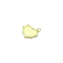 Load image into Gallery viewer, Gray Enamel Heart Shape Charm Pendant, Sku#LX801