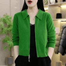 Load image into Gallery viewer, Womens Loose-fitting Short Versatile Zip-up Jacket