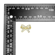 Load image into Gallery viewer, Baguette CZ Bowknot Connector Charm, Sku#LK919