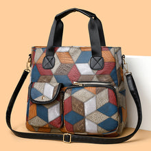 Load image into Gallery viewer, Retro Washed Leather Biker Crossbody Bag