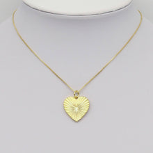 Load image into Gallery viewer, Gold Radical Heart Charm, Sku#LX361