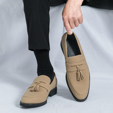Load image into Gallery viewer, Men's Tassel Loafers - Casual Slip-On Shoes with Rubber Sole