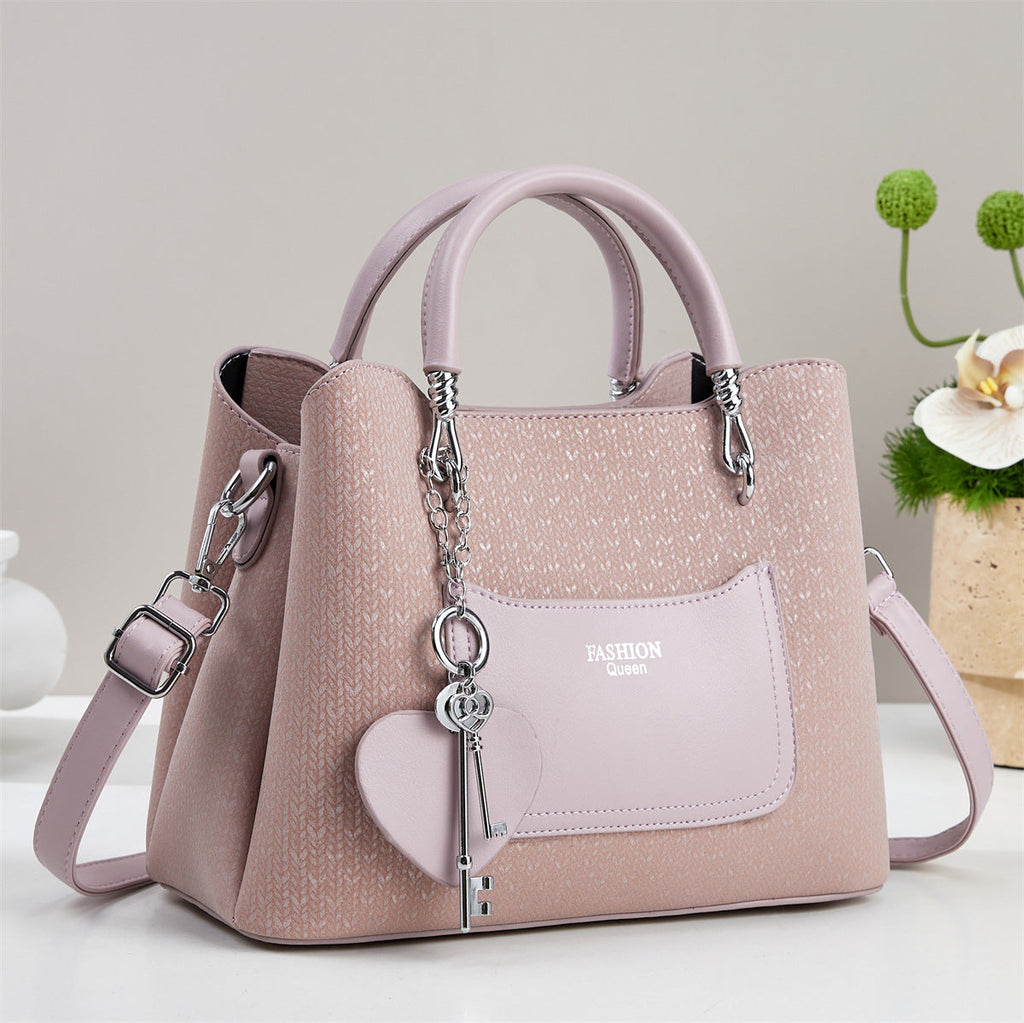 Women's Large Capacity Shoulder Bag – PU Leather Messenger Bag with Multiple Compartments