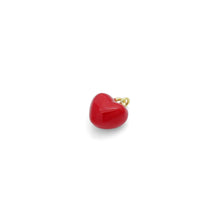 Load image into Gallery viewer, Red Enamel Puffy Heart Charm Pendant,Sku#LD711