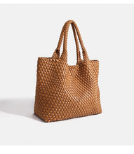 Load image into Gallery viewer, Handwoven Woven Shoulder Bag - Premium PU Leather Underarm Bag for Women