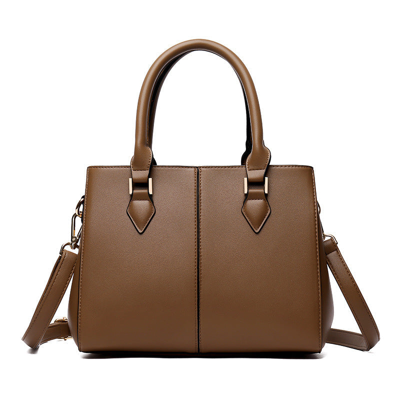 Women's Soft Leather Large Capacity Crossbody Shoulder Bag - PU Leather Commuter Handbag with Multiple Compartments