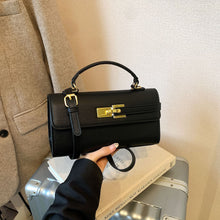 Load image into Gallery viewer, Chic Square Handbag with Lock Closure - Premium PU Leather Crossbody Bag for Women