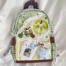 Load image into Gallery viewer, Plaid Canvas Backpack Large Capacity School Bag for Women - Sarah Express
