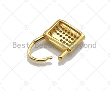 Load image into Gallery viewer, Dainty Gold Padlock Clasp Charms, Dainty Lock Charms, Padlock Clasp, Gold Charm, Gold Pendant, Padlock Necklace Charms, 11x16mm, Sku#LK121