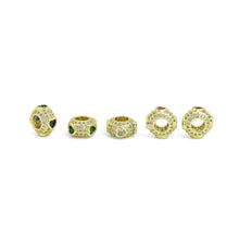 Load image into Gallery viewer, Heart On Round Spacer Bead Charm Pendant, Sku#LD692