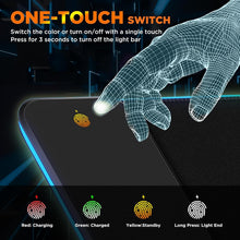 Load image into Gallery viewer, RGB Gaming Mouse Pad with 15W Qi Wireless Charging and Raised Charging Platform