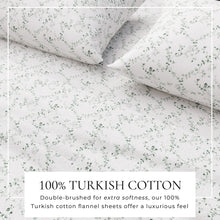 Load image into Gallery viewer, Turkish Cotton Flannel Sheet Set - Winter Floral Collection