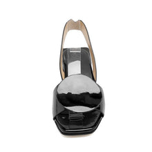 Load image into Gallery viewer, Women's Decorative Platform Sandals Round Toe Slip-On Chunky Heel Shoes
