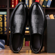 Load image into Gallery viewer, Men's British-Style Pointed Toe Leather Dress Shoes