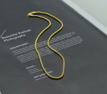 Load image into Gallery viewer, 18 Gold Filled Solid Rope Chain Necklace, Sku#A108