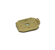 Load image into Gallery viewer, Gold Colorful Opal on Rectangle Charm, Sku#F1506