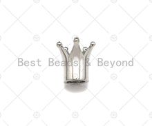 Load image into Gallery viewer, King Crown Spacer Beads, High Polished Silver Crown Spacer Beads, Men's Women's Jewelry Making, 12x11x7mm, Sku#JL46