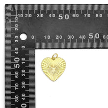 Load image into Gallery viewer, Gold Radical Heart Charm, Sku#LX361
