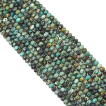Load image into Gallery viewer, 4x6mm African Turquoise Faceted Rondelle Beads, Sku#U1667