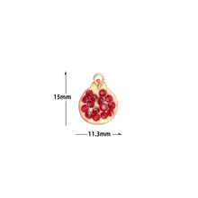 Load image into Gallery viewer, Enamel Gold Half Pomegranate Charm Pendant,Sku#LK1247