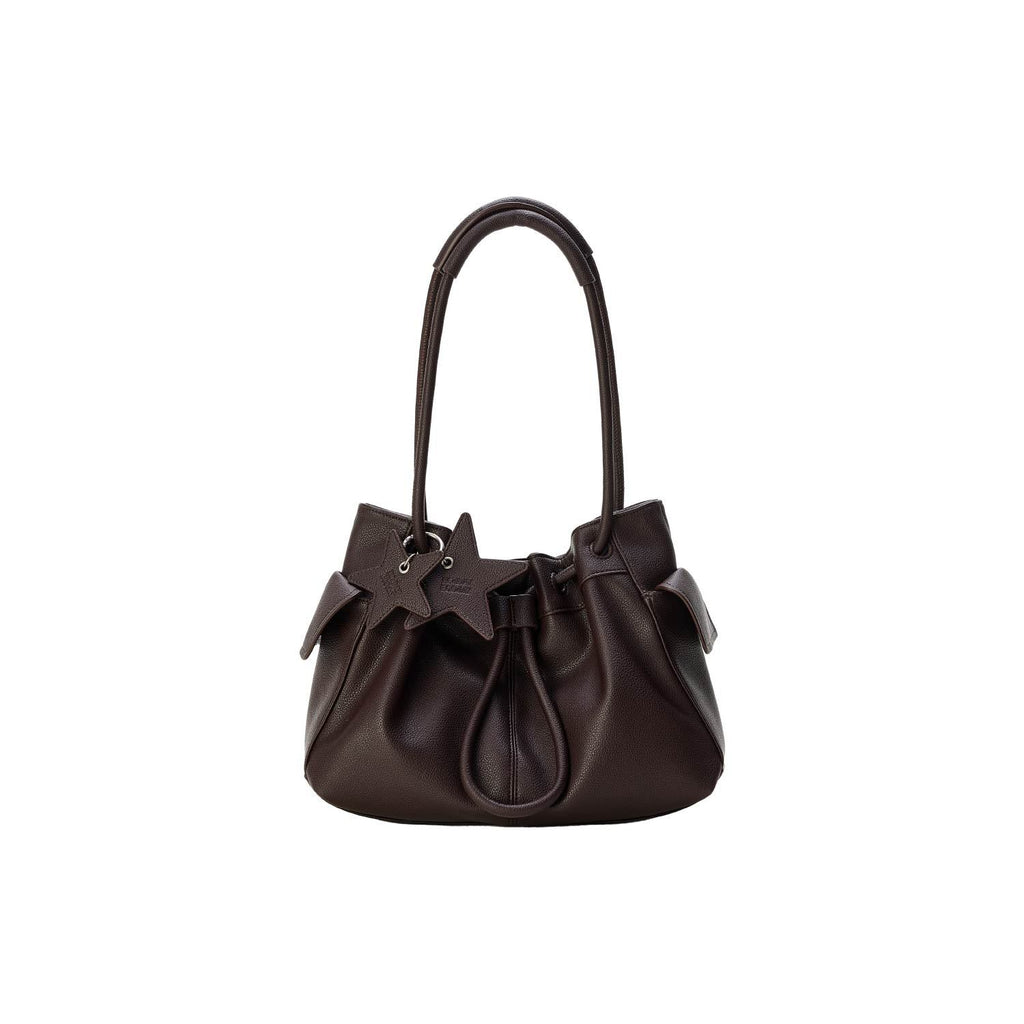 Cloud-Shaped Large Capacity Tote Bag for Women - PU Leather Shoulder Bag with Compartments