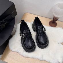 Load image into Gallery viewer, British-Style Platform Leather Shoes