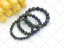 Load image into Gallery viewer, Natural Lapis Chrysocolla Stretchy Bracelet