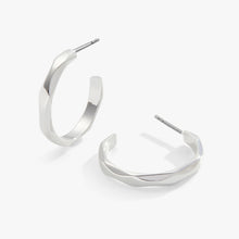 Load image into Gallery viewer, Faceted Hoop Earrings