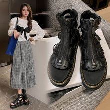 Load image into Gallery viewer, Women's Chunky Platform Elevator Sandals – Open Toe Buckle Sandals with Rubber Sole
