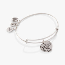 Load image into Gallery viewer, 'Family Forever' Angel Wing Heart Charm Bangle