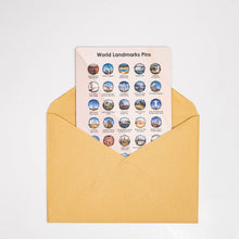 Load image into Gallery viewer, Wooden World Landmarks Pins