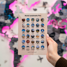 Load image into Gallery viewer, Wooden World Landmarks Pins