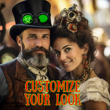 Load image into Gallery viewer, Mad Scientist Goggles – Biohazard - Cosplay Eyewear -  blue, purple, red, green lenses