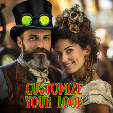 Load image into Gallery viewer, Mad Scientist Biohazard Goggles – cosplay Eyewear - neon pink, green, orange lenses