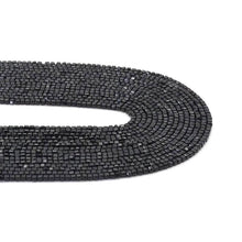 Load image into Gallery viewer, Genuine Black Tourmaline Faceted Cube Beads, 2.5mm, Sku#U1538