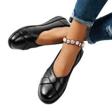 Load image into Gallery viewer, Women's Chanel-Style Flat Loafers with Metal Buckle &amp; Tassel Detail