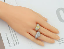 Load image into Gallery viewer, CZ Heart Adjustable Ring, Sku#B183