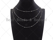 Load image into Gallery viewer, Gold Silver 2x4mm High Quality Satellite Ball Chain, sku#M358