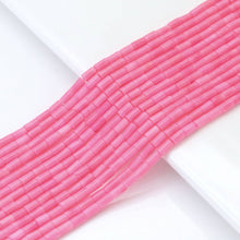 Load image into Gallery viewer, Pink Coral Smooth Tube Beads, Sku#U1835