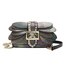 Load image into Gallery viewer, Studded Chain Shoulder Crossbody Bag for Women | PU Leather Streetwear Purse