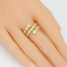 Load image into Gallery viewer, Round Dot CZ Wrap Ring, Sku#A341