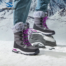 Load image into Gallery viewer, Women's Faux Fur Winter Snow Boots - Warm Mid-Height Soft Sole Casual Boots