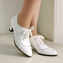 Load image into Gallery viewer, Women's Pointed-Toe Chunky Heel Dress Shoes - Waterproof Platform Pumps