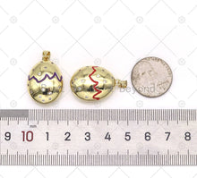 Load image into Gallery viewer, CZ Oval Ball Charm, Sku#JD09