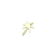 Load image into Gallery viewer, Gold Silver Coconut Palm Tree Charm Pendant, Sku#A486