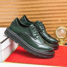 Load image into Gallery viewer, Men's British-Style Glossy Height-Increasing Leather Shoes – Tassel Loafer, Microfiber Upper