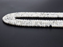 Load image into Gallery viewer, Natural Faceted Rondelle Howlite beads,2x3mm/3x5mm Natural W
